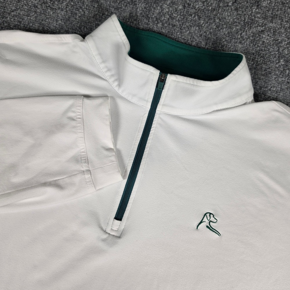 Rhoback Azalea Collection Performance Q Zip Mens 3XL White Masters Augusta Golf
